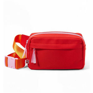 NEW Fanny Pack and Crossbody Sling Contrast Zipper LEGO Collection x Target Red